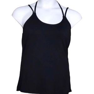 Fabletics Tank Top  Miri Black Strappy